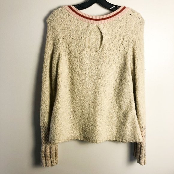 Charlie & Robin Cream Button Front Fuzzy Retro Cardigan Small womens - Picture 2 of 9